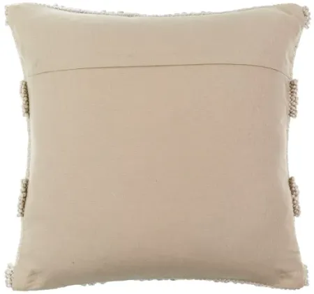 Textured Tan Outdoor Pillow 18"W X 18"H