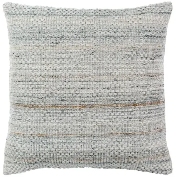 Woven Tan and Multi Outdoor Poly Pillow 18"W X 18"H