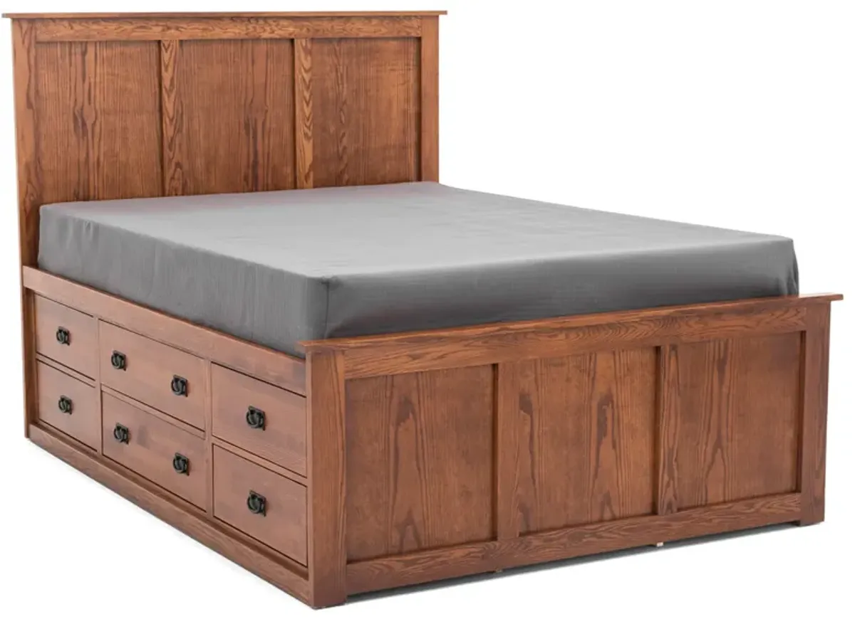 Witmer American Mission #80 Full Panel Storage Bed