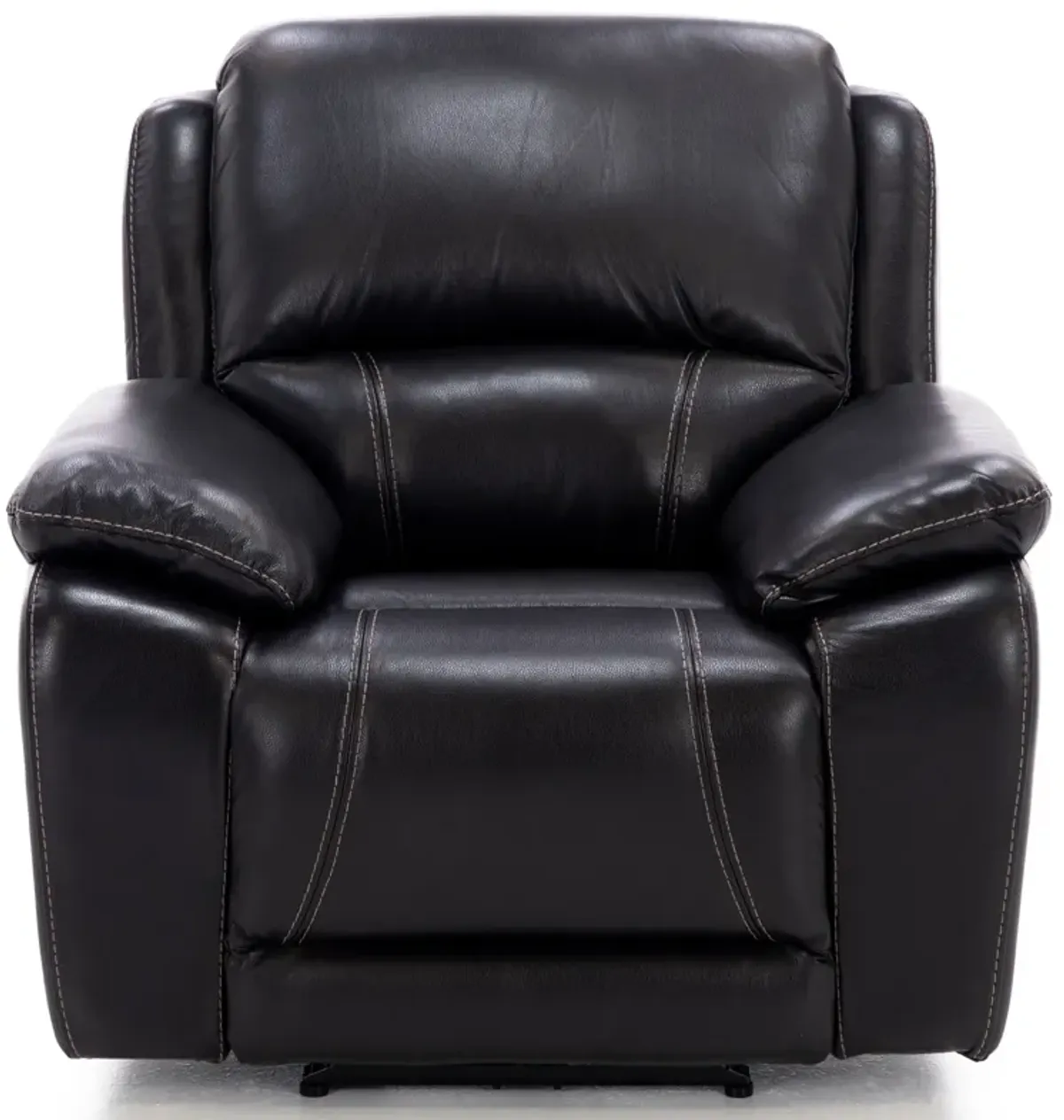 Laredo 4 Leather Power Headrest Power Recliner in Blackberry