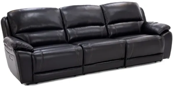 Laredo IV 3-Pc. Leather Power Headrest Reclining Sofa in Blackberry