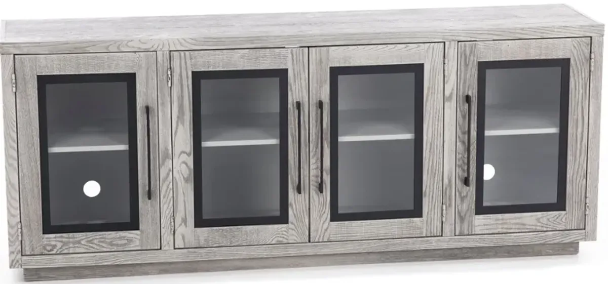 74" Paige Heather Grey Console