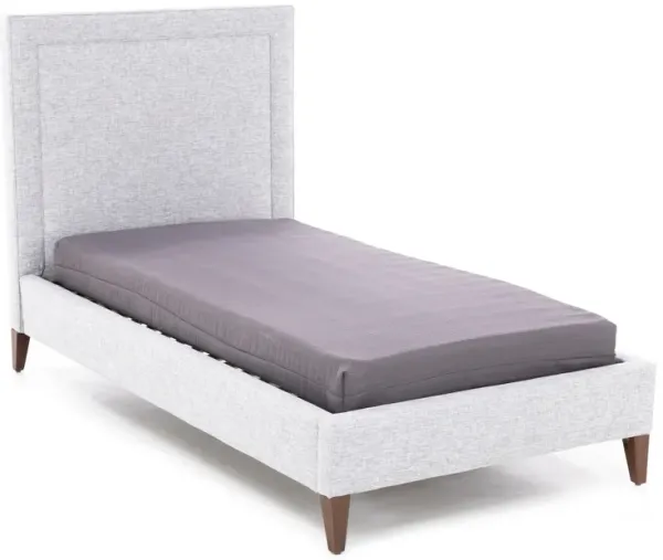 Classic 50" Twin Upholstered Bed In Tech Pebble