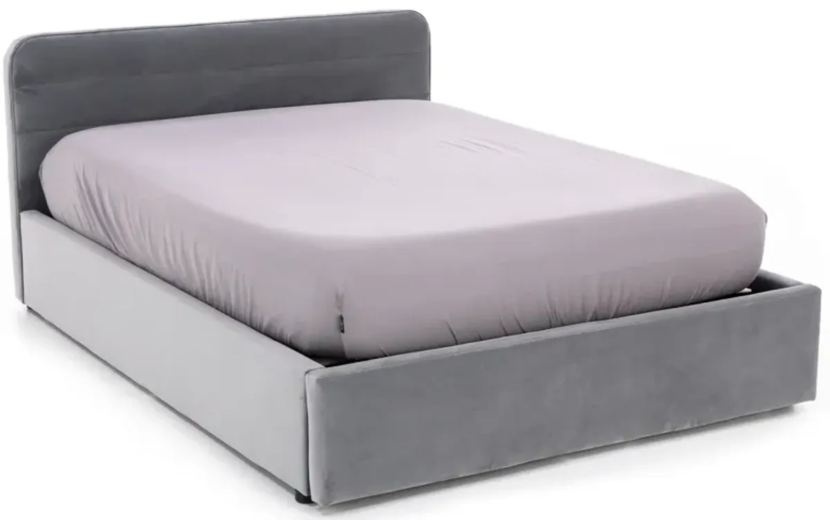 Modern 38" Queen Upholstered Storage Bed