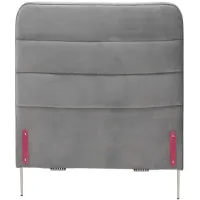Twin 38" Channel Round Upholstered Headboard