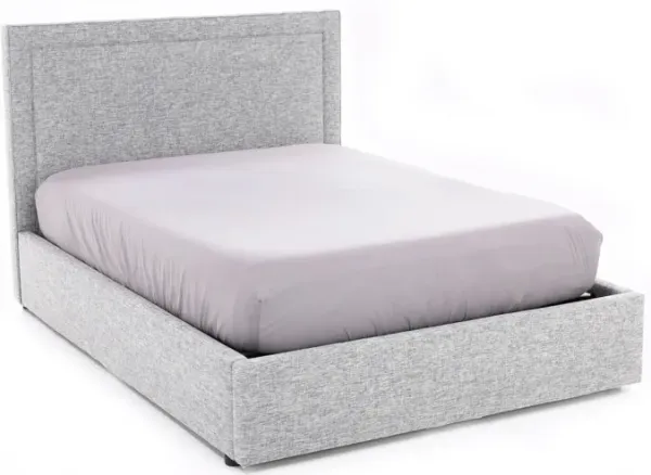 Classic 50" Full Upholstered Storage Bed In Tech Granite