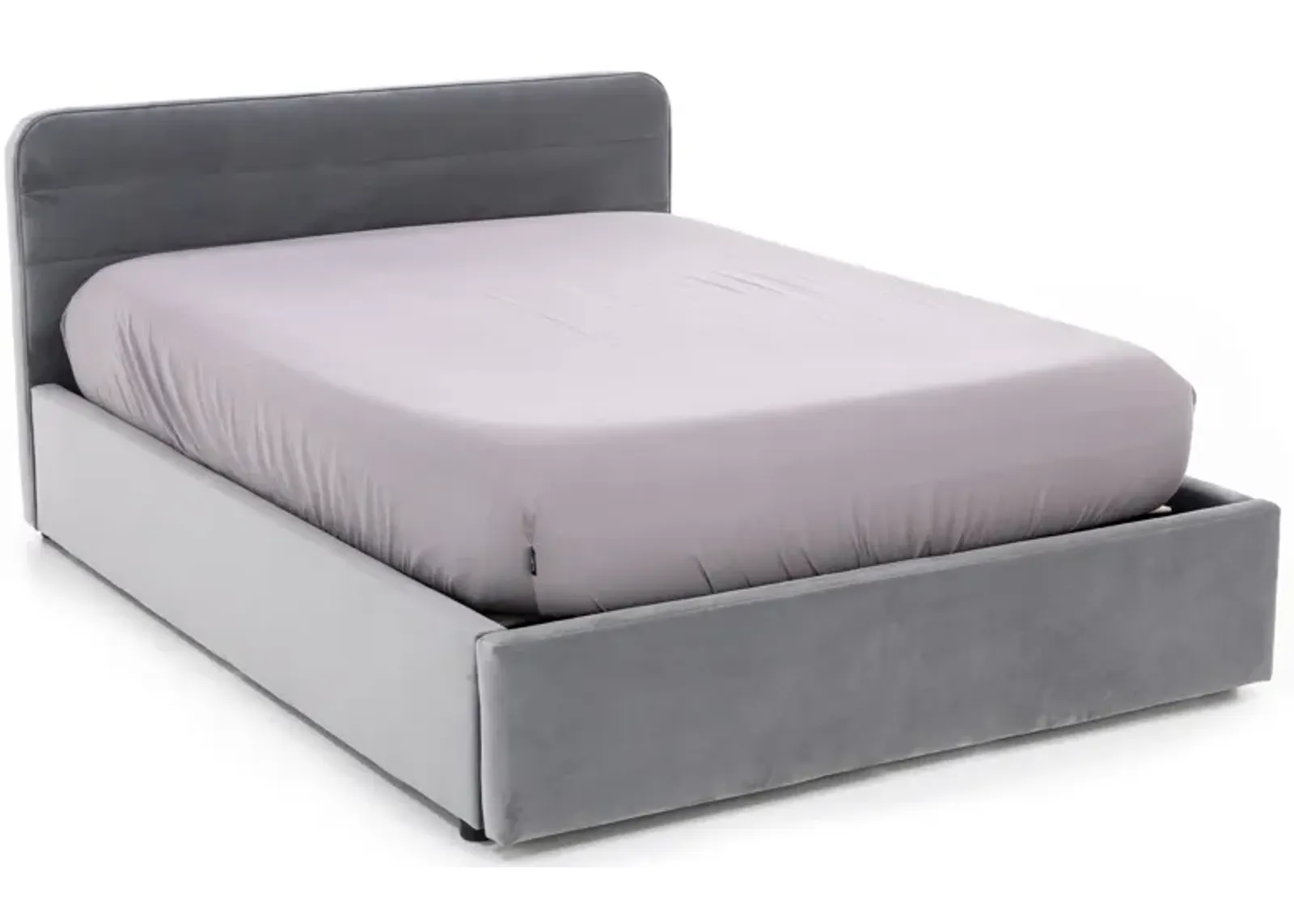 Modern 38" King Upholstered Storage Bed