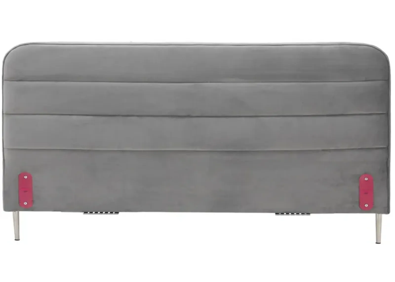 King 38" Channel Round Upholstered Headboard