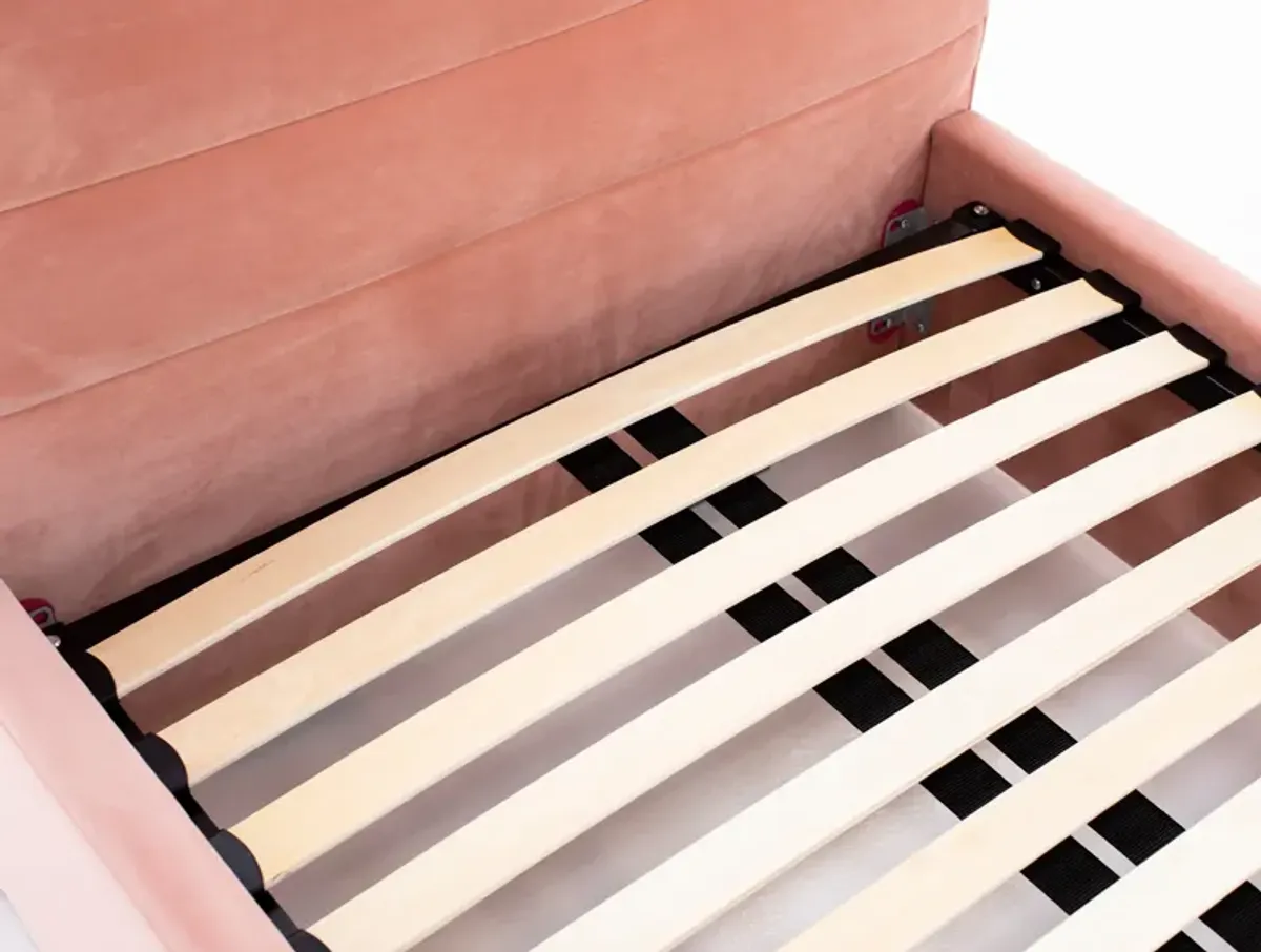Modern 38" Queen Upholstered Storage Bed