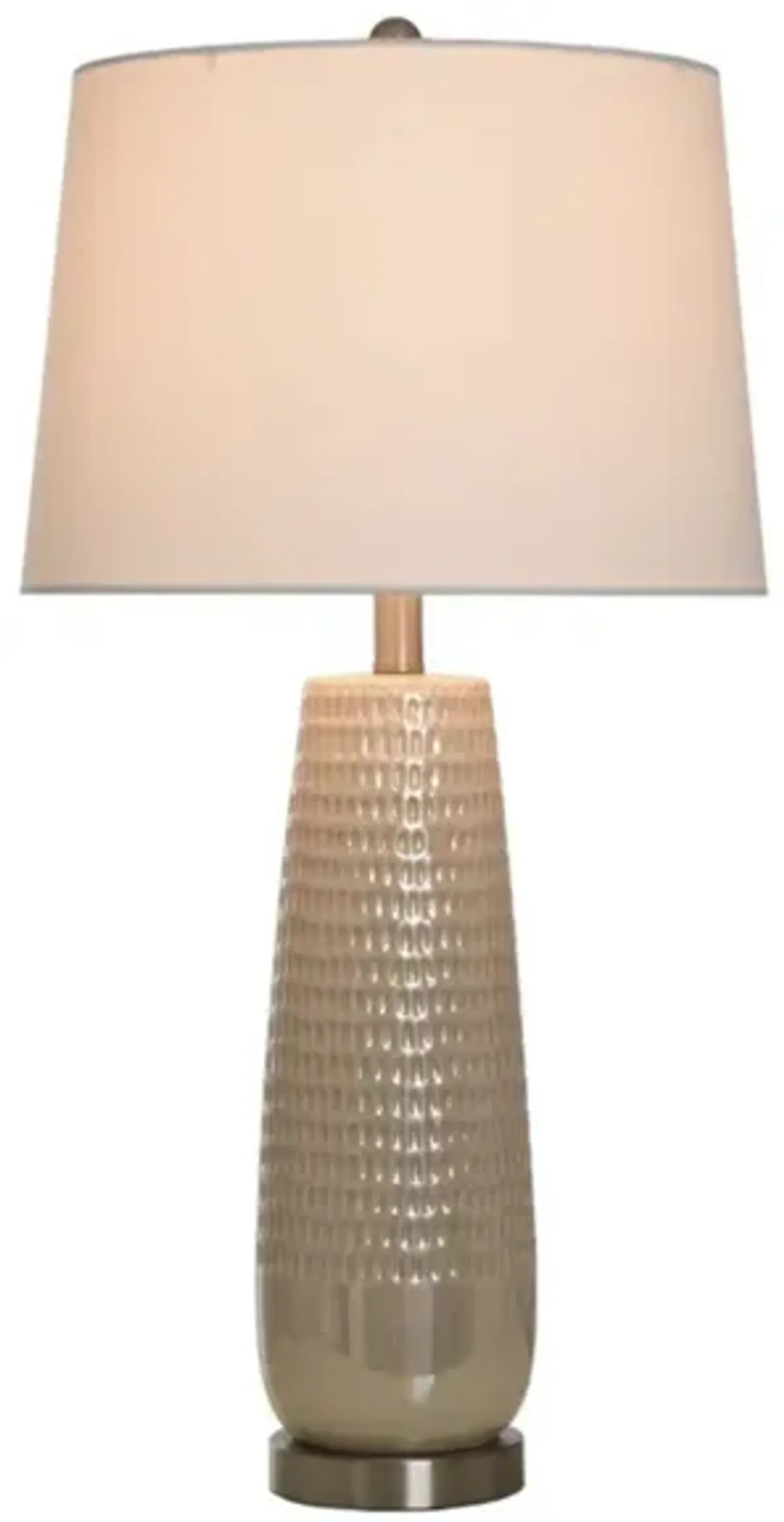 Iridescent Pearl Ceramic Table Lamp 29"H