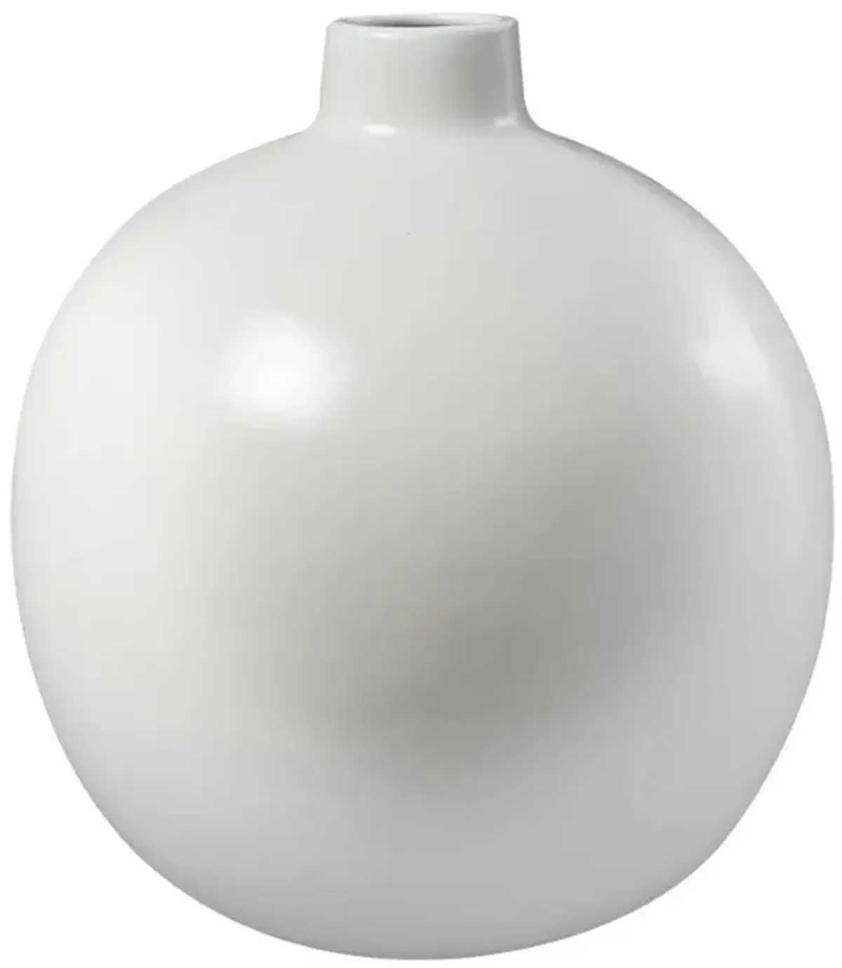 White Ceramic Vase 16"W x 17"H