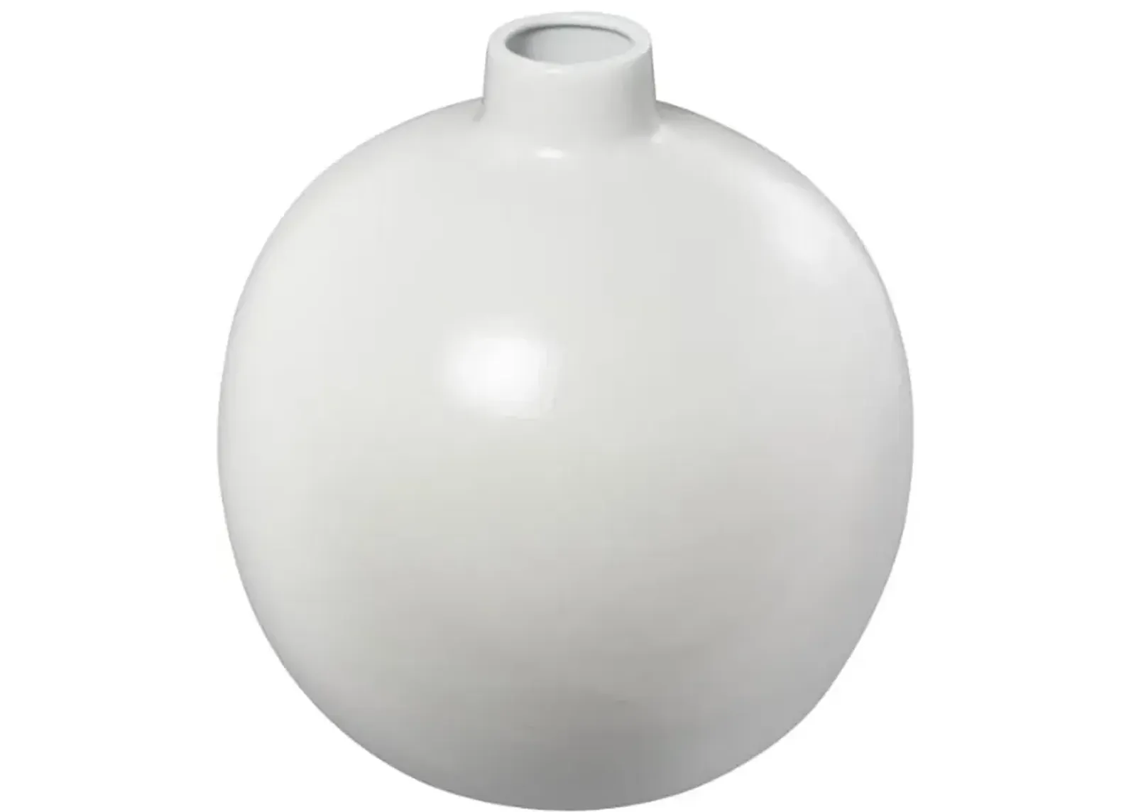 White Ceramic Vase 16"W x 17"H