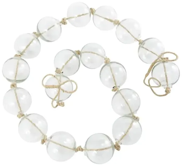 Clear Glass Beads 90"L