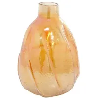 Tall Gold Glass Vase 11"W x 16"H