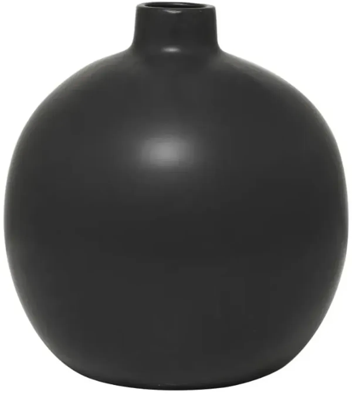 Black Ceramic Vase 16"W x 17"H