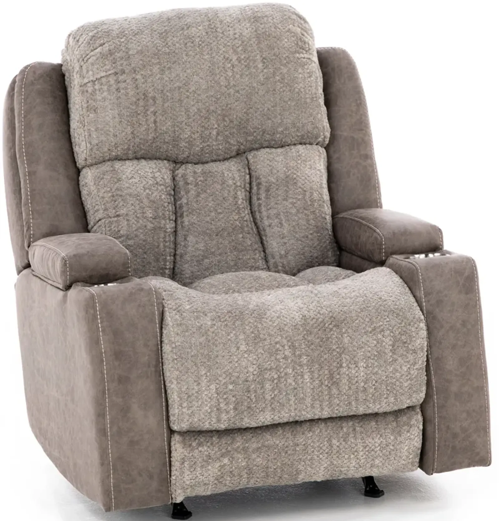 Euphoria Power Headrest Recliner With Massage in Brown