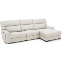 Teller 3-Pc. Leather Fully Loaded Zero Gravity Reclining Chaise Sofa