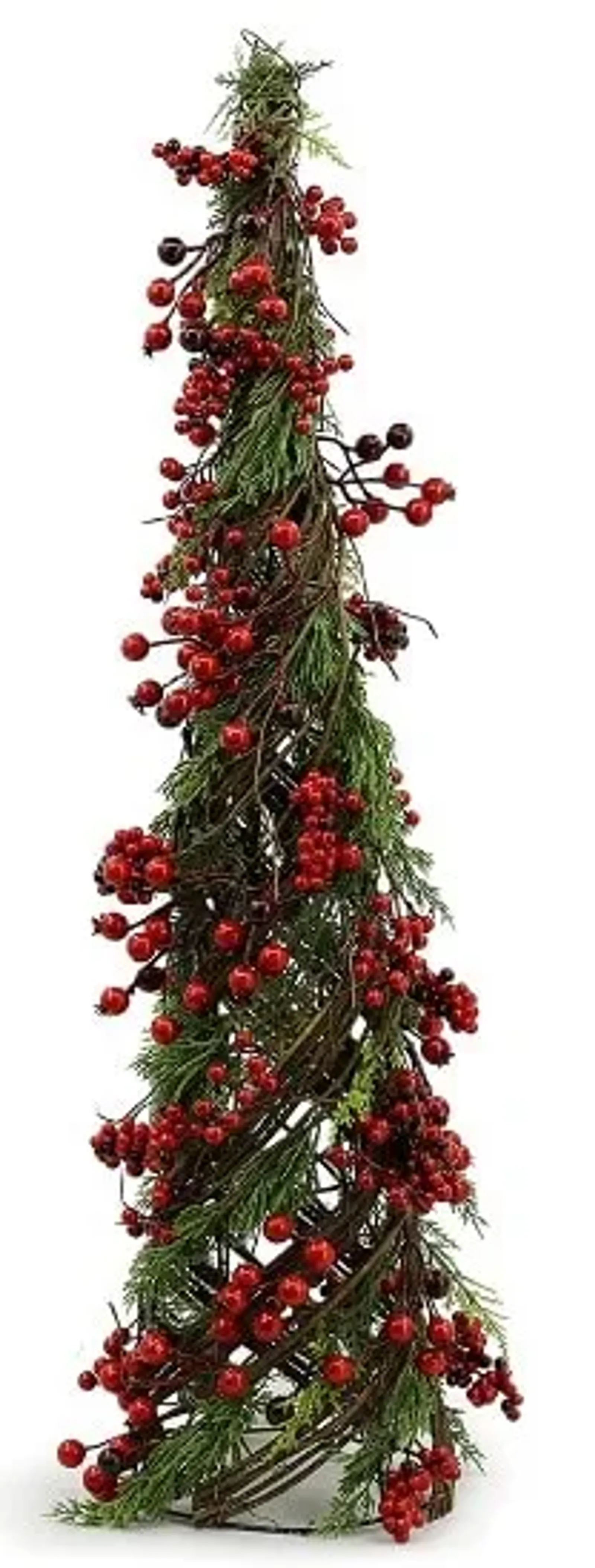 Large Red Berry Christmas Tree 7.9"W x 33.1"H