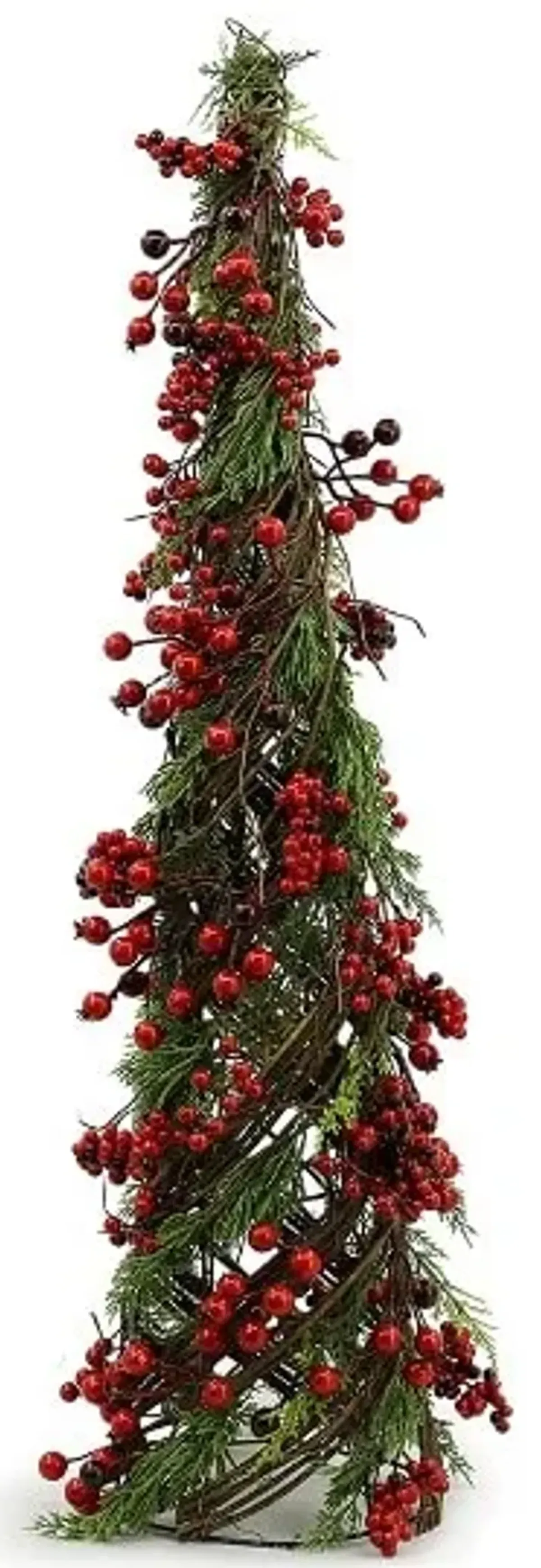 Large Red Berry Christmas Tree 7.9"W x 33.1"H