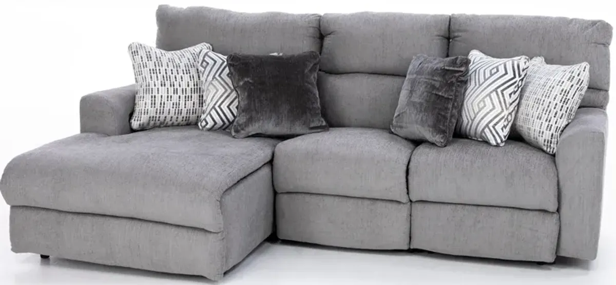 Brisbane 3-Pc. Power Reclining Chaise Sofa