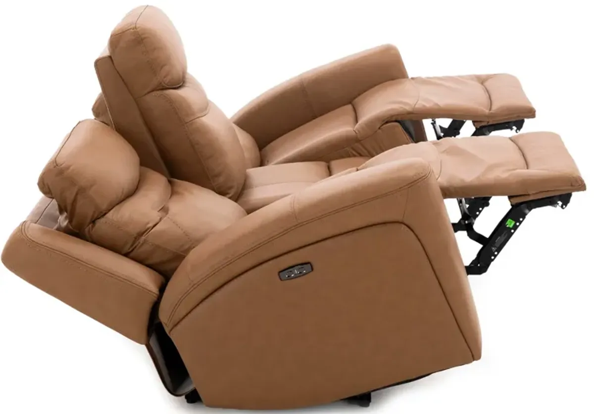 Lightyear Leather Power Headrest Zero Gravity Reclining Sofa