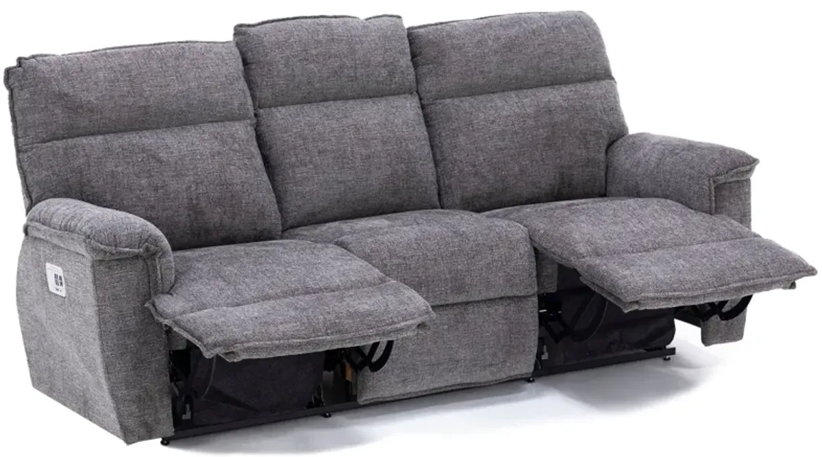 Jay Power Headrest Reclining Sofa With Dual Wireless Remotes