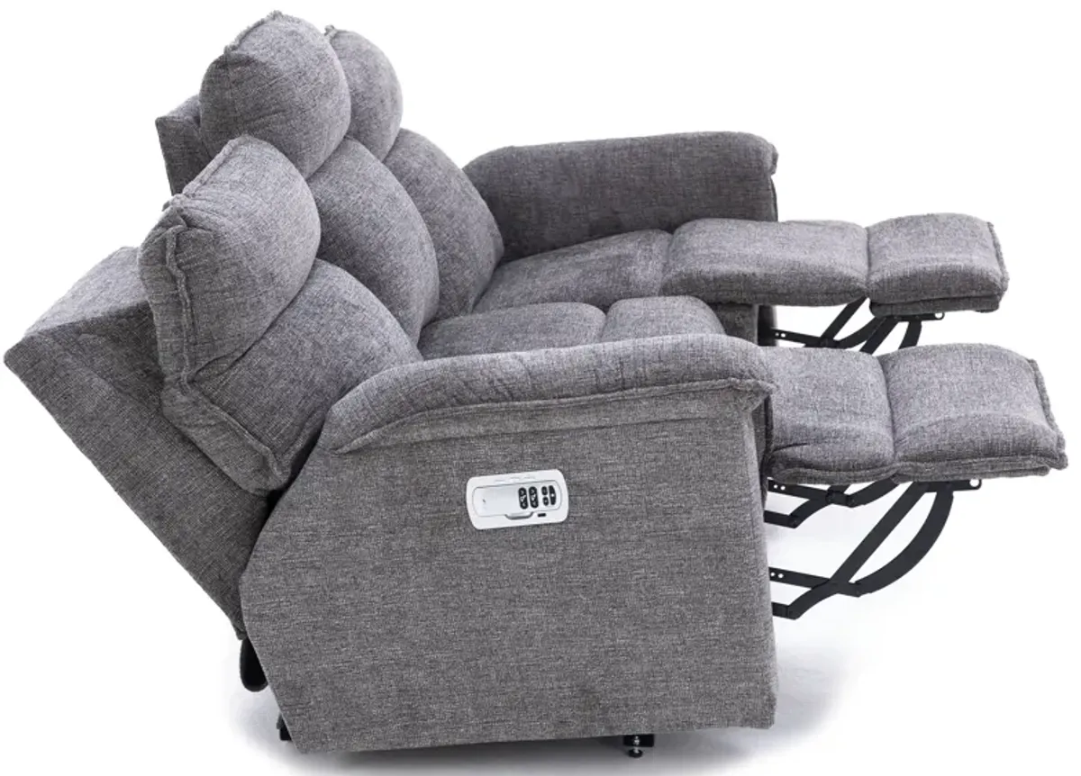 Jay Power Headrest Reclining Sofa With Dual Wireless Remotes