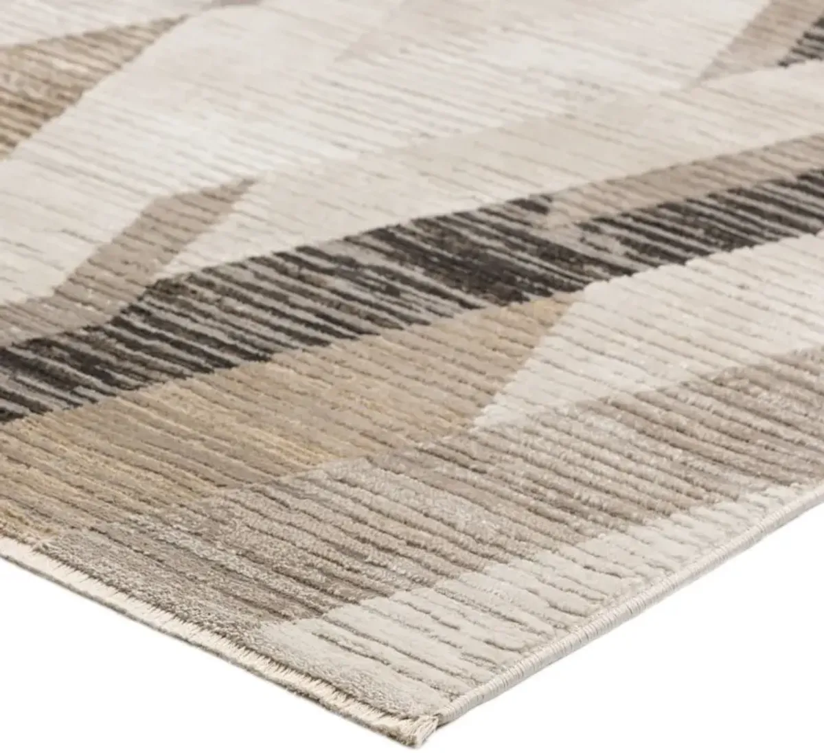 Denizi Putty Geometric Area Rug 7'10"W x 10'L