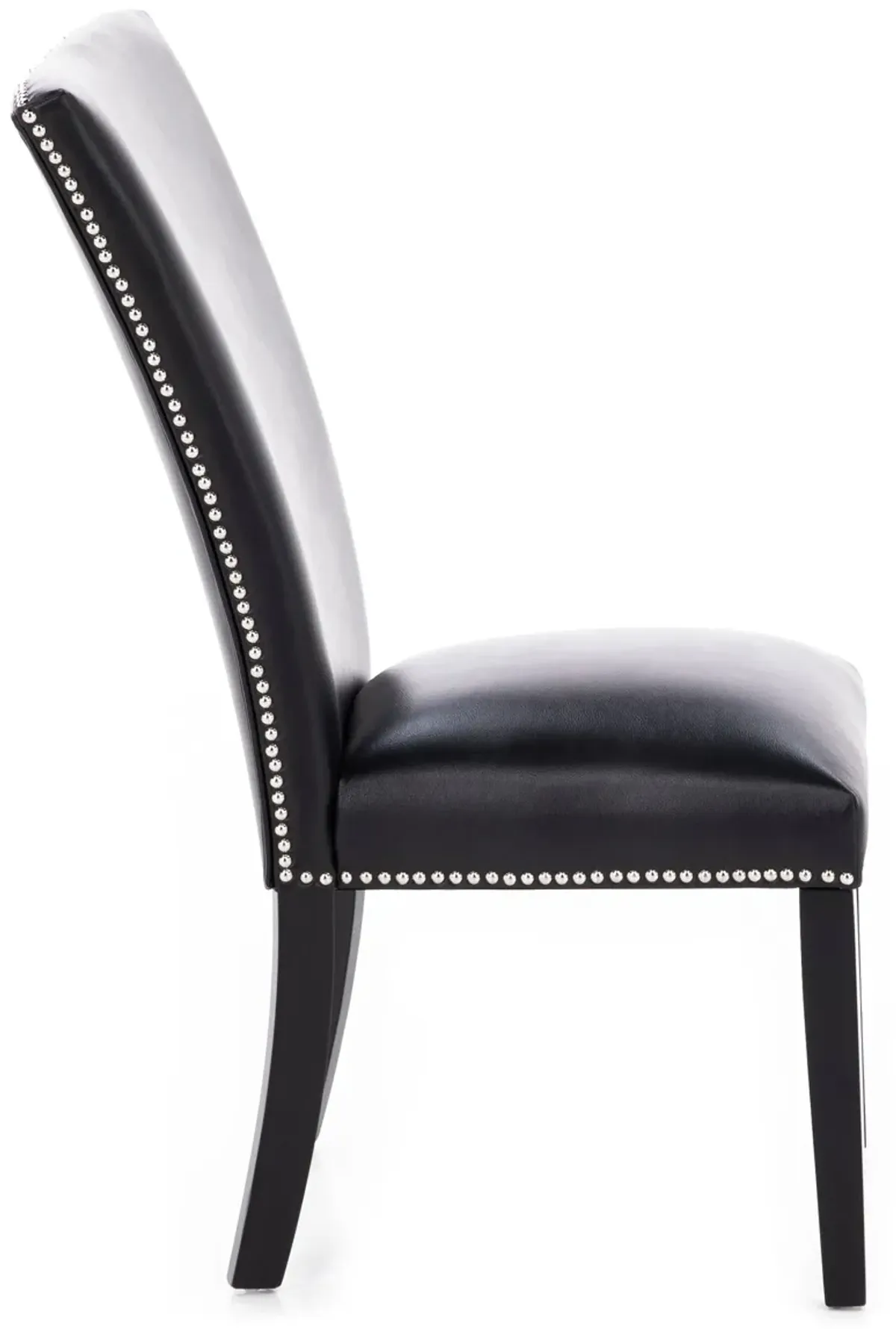 Beverly Black Upholstered Side Chair