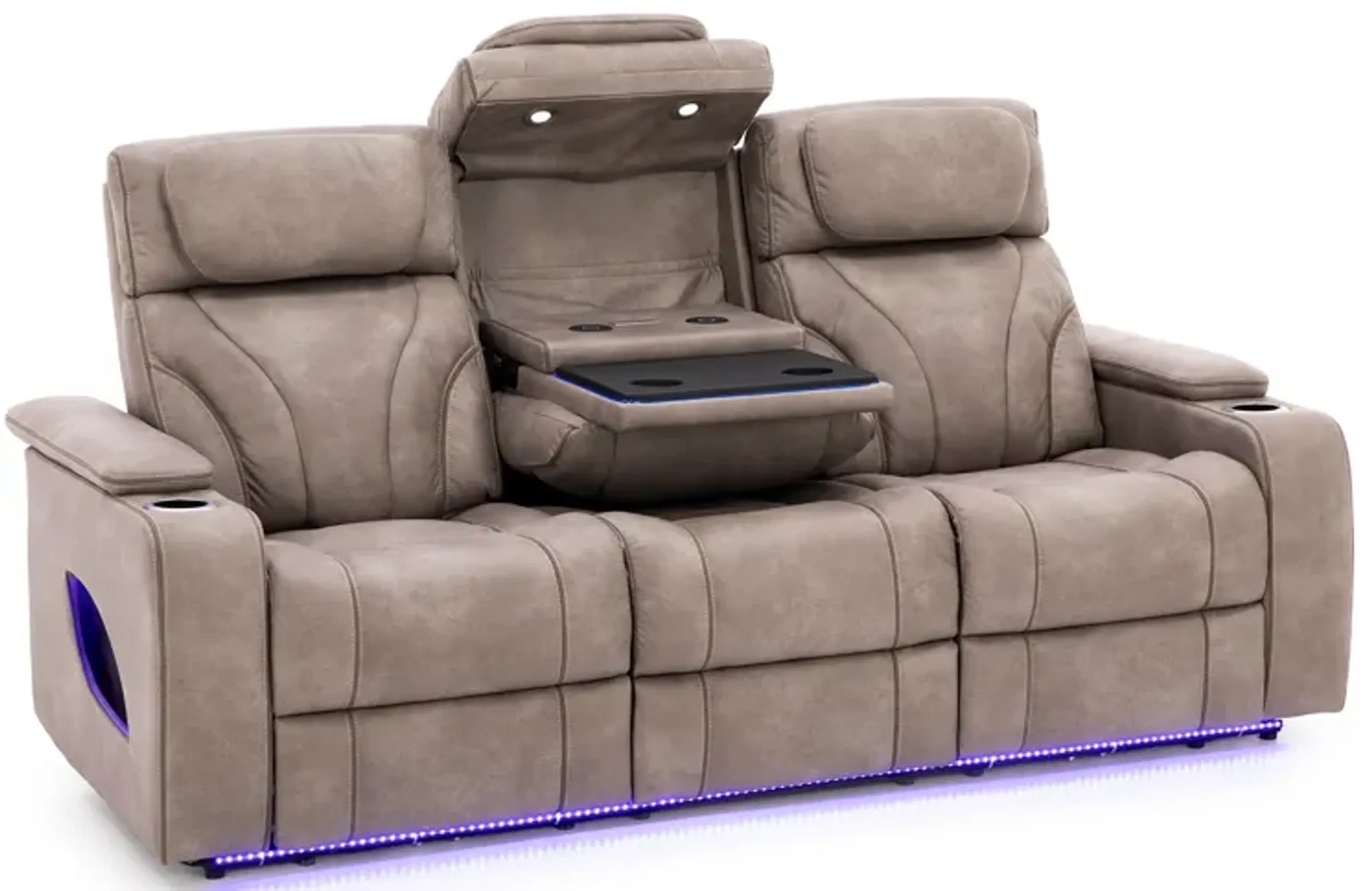 Direct Designs Torino Fully Loaded Reclining Sofa With Air Massage ...