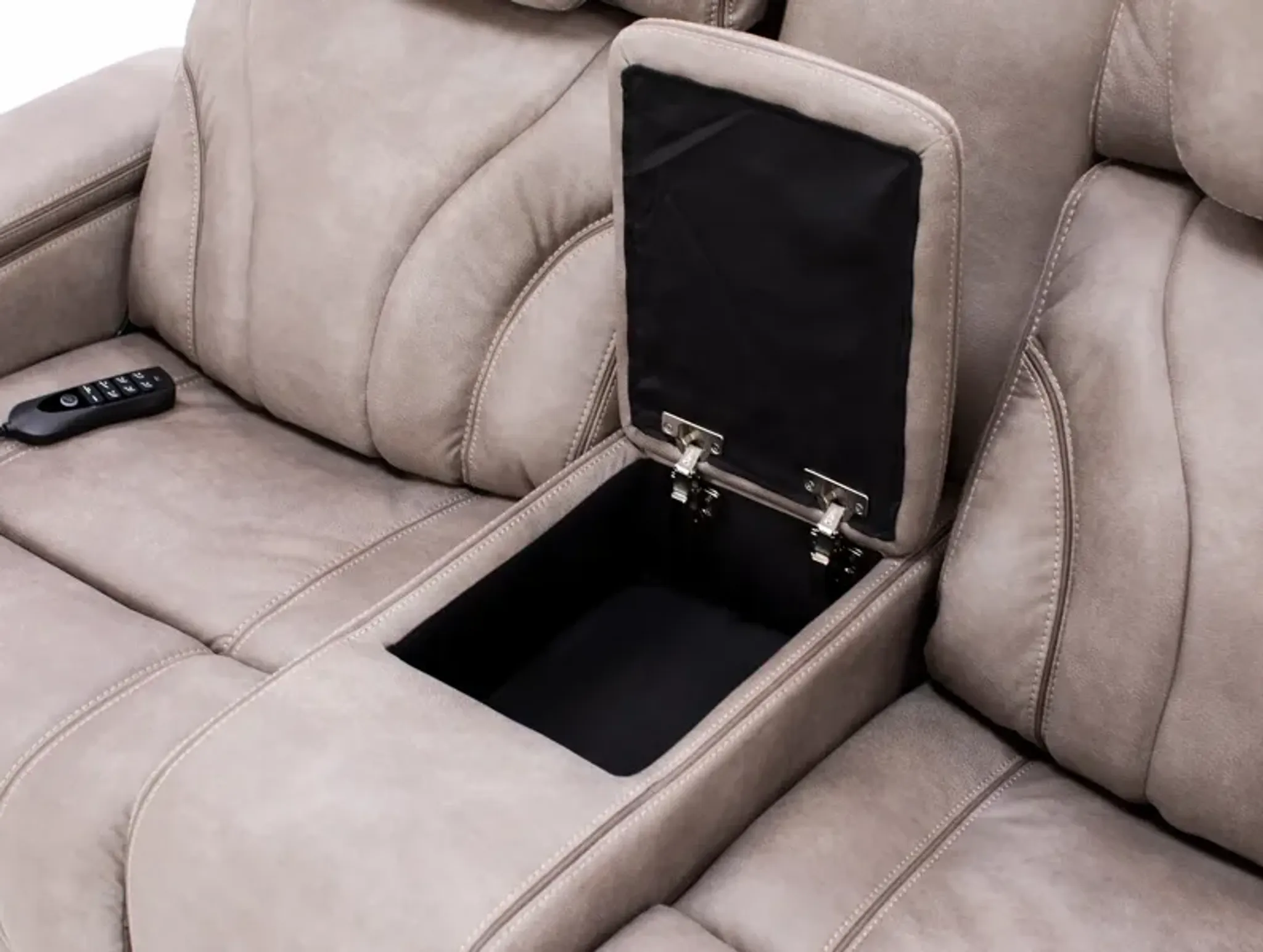 Direct Designs Torino Fully Loaded Reclining Console Loveseat With Air ...
