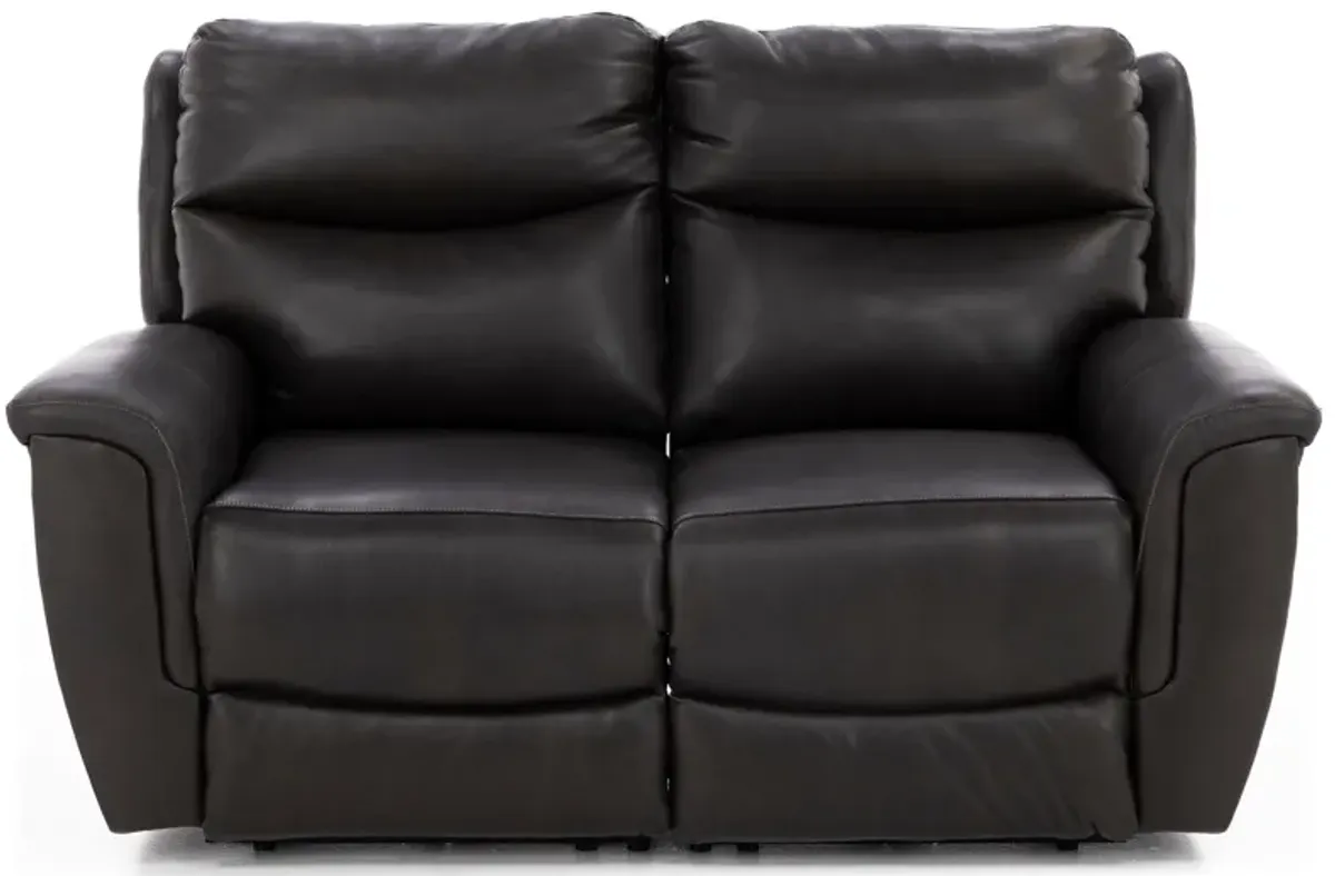 Maurice 2-Pc. Leather Power Headrest Reclining Loveseat