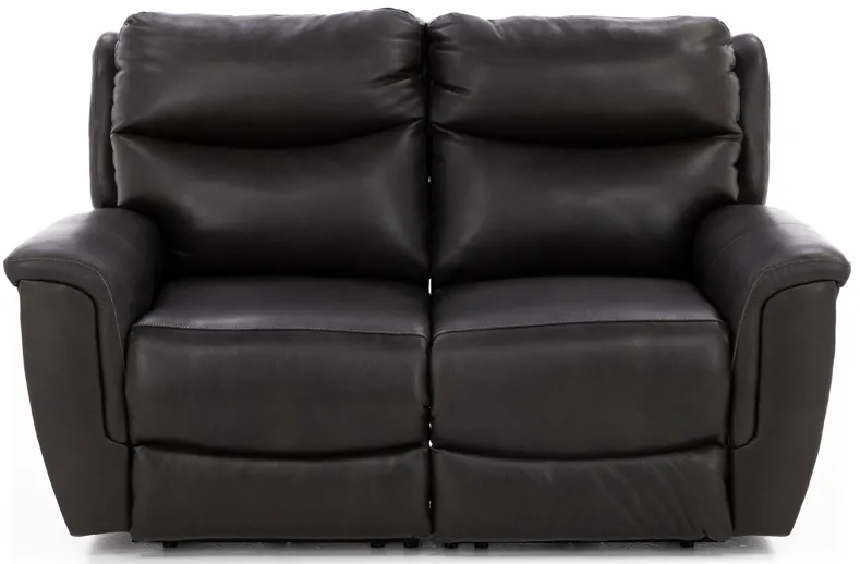 Maurice 2-Pc. Leather Power Headrest Reclining Loveseat