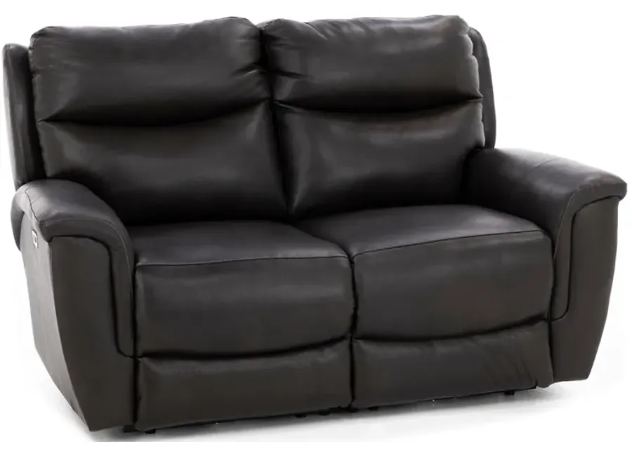 Maurice 2-Pc. Leather Power Headrest Reclining Loveseat