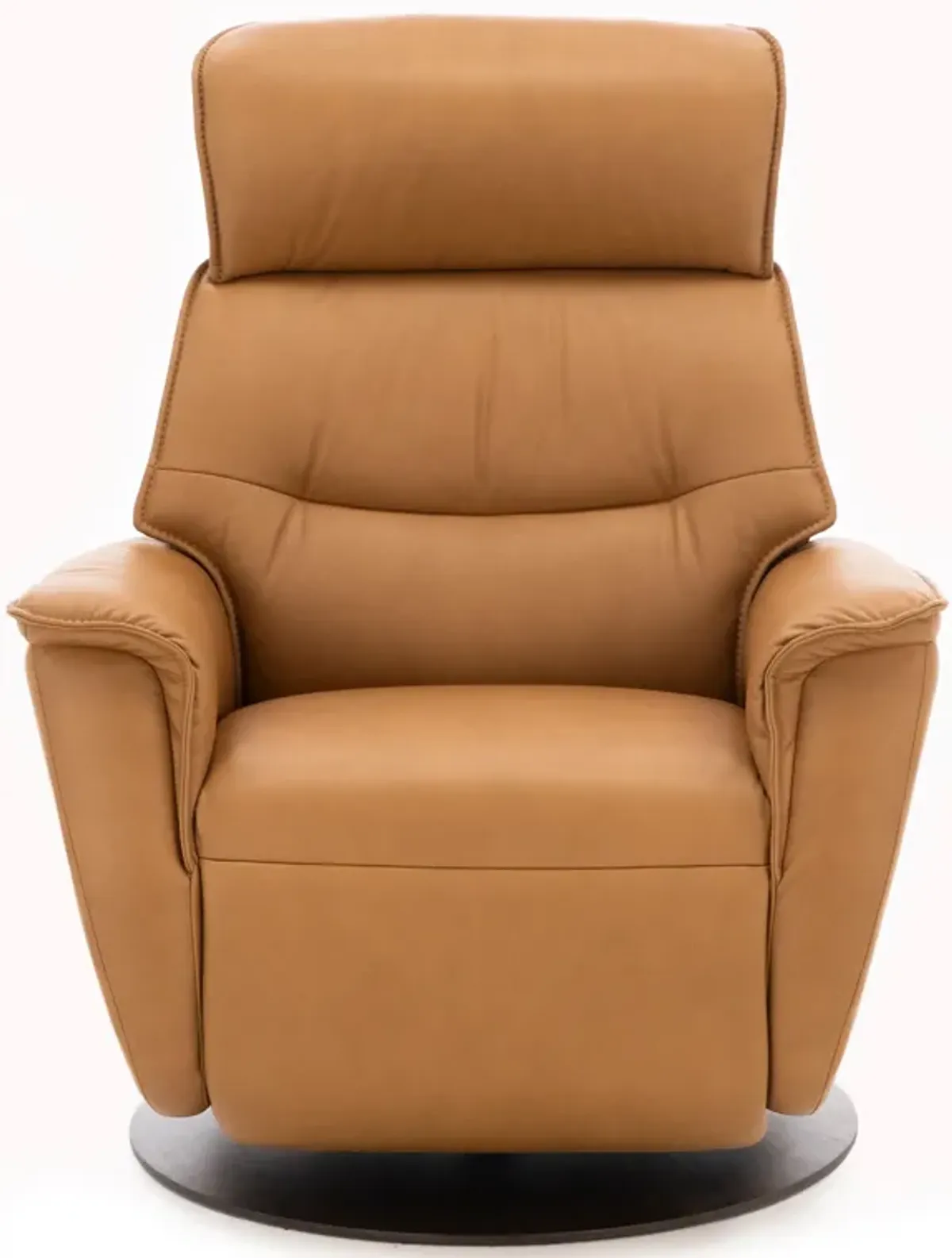 Modern Comfort by Direct Design Rey Leather Large Power Swivel Glider Recliner