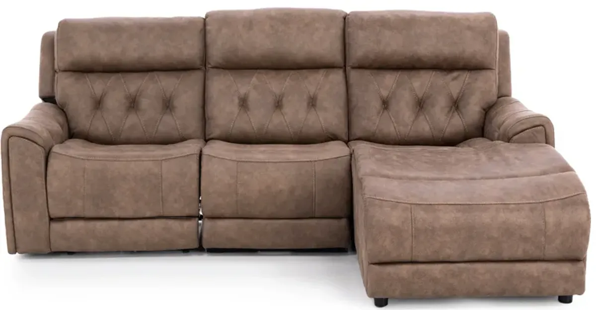 Canyon 3-Pc. Fully Loaded Reclining Chaise Sofa