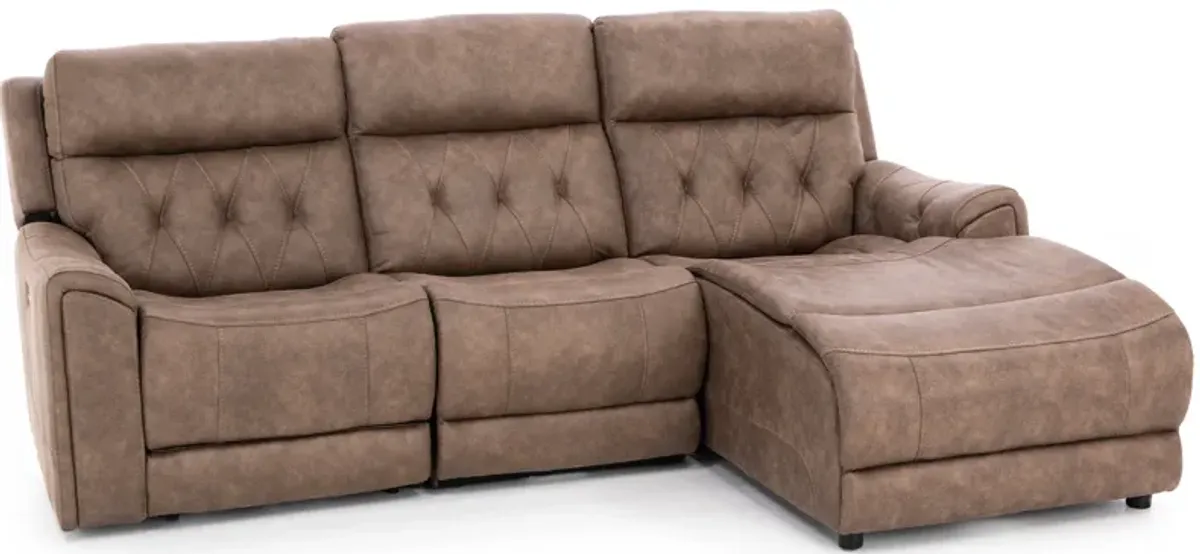 Canyon 3-Pc. Fully Loaded Reclining Chaise Sofa