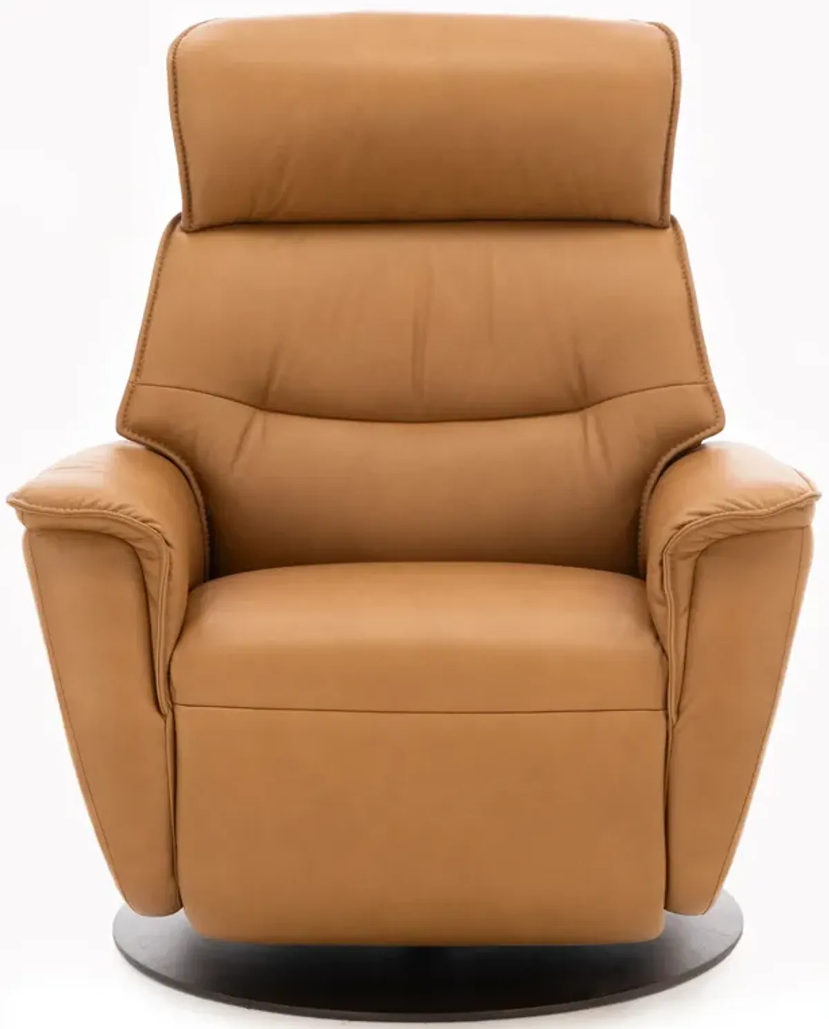 Modern Comfort by Direct Design Rey Leather Extra Large Power Swivel Glider Recliner