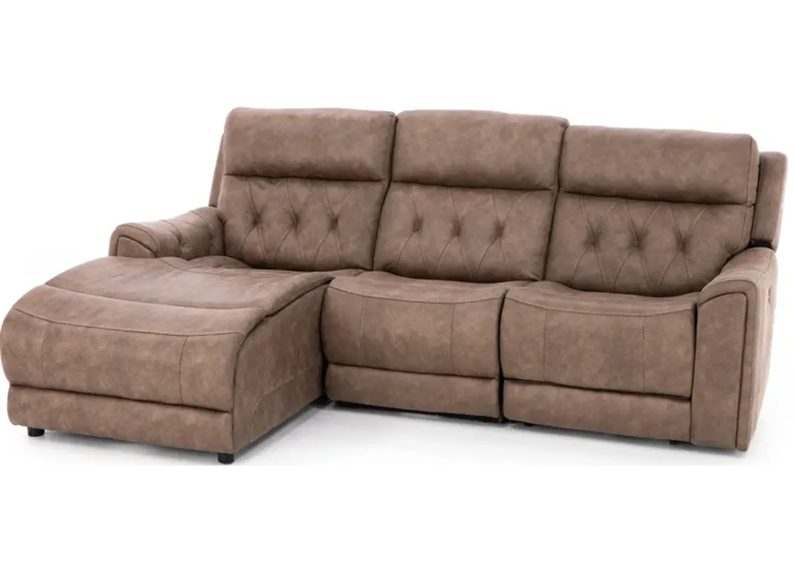 Canyon 3-Pc. Fully Loaded Reclining Chaise Sofa