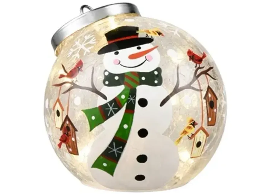 Frosty LED Ornament 4.8"W x 4"H