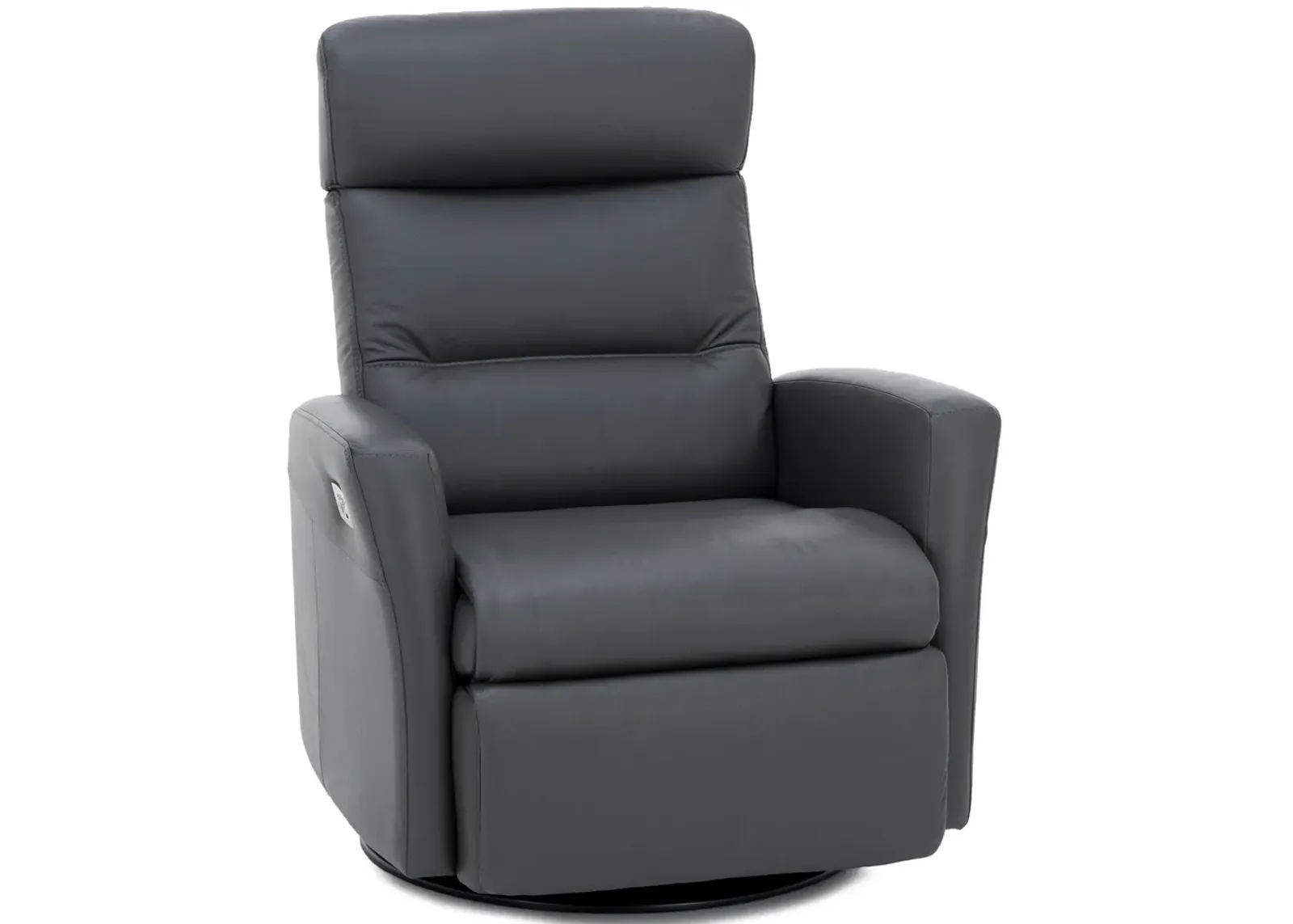 Modern Comfort by Direct Design Divante Leather Large Power Swivel Glider Recliner