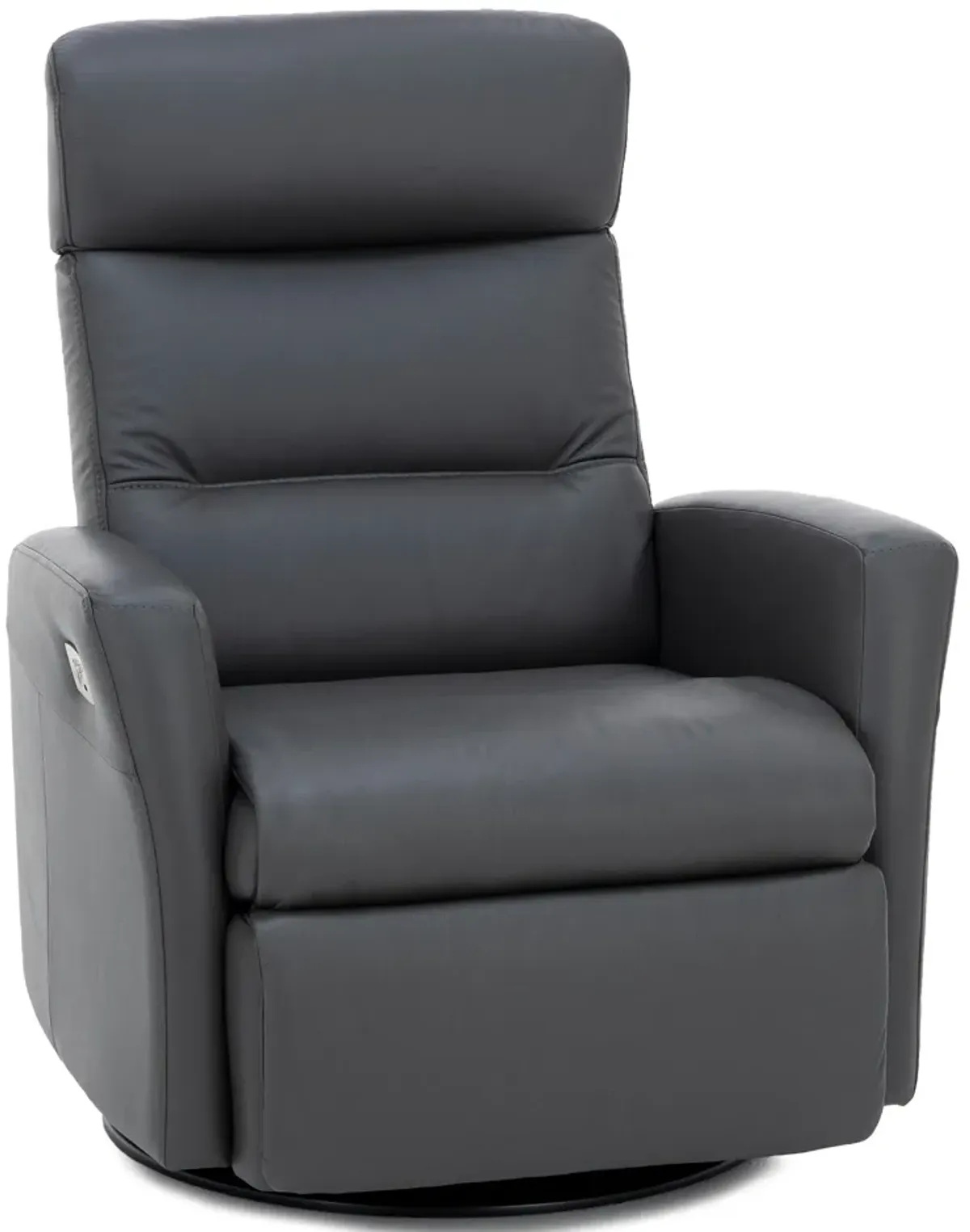 Modern Comfort by Direct Design Divante Leather Large Power Swivel Glider Recliner