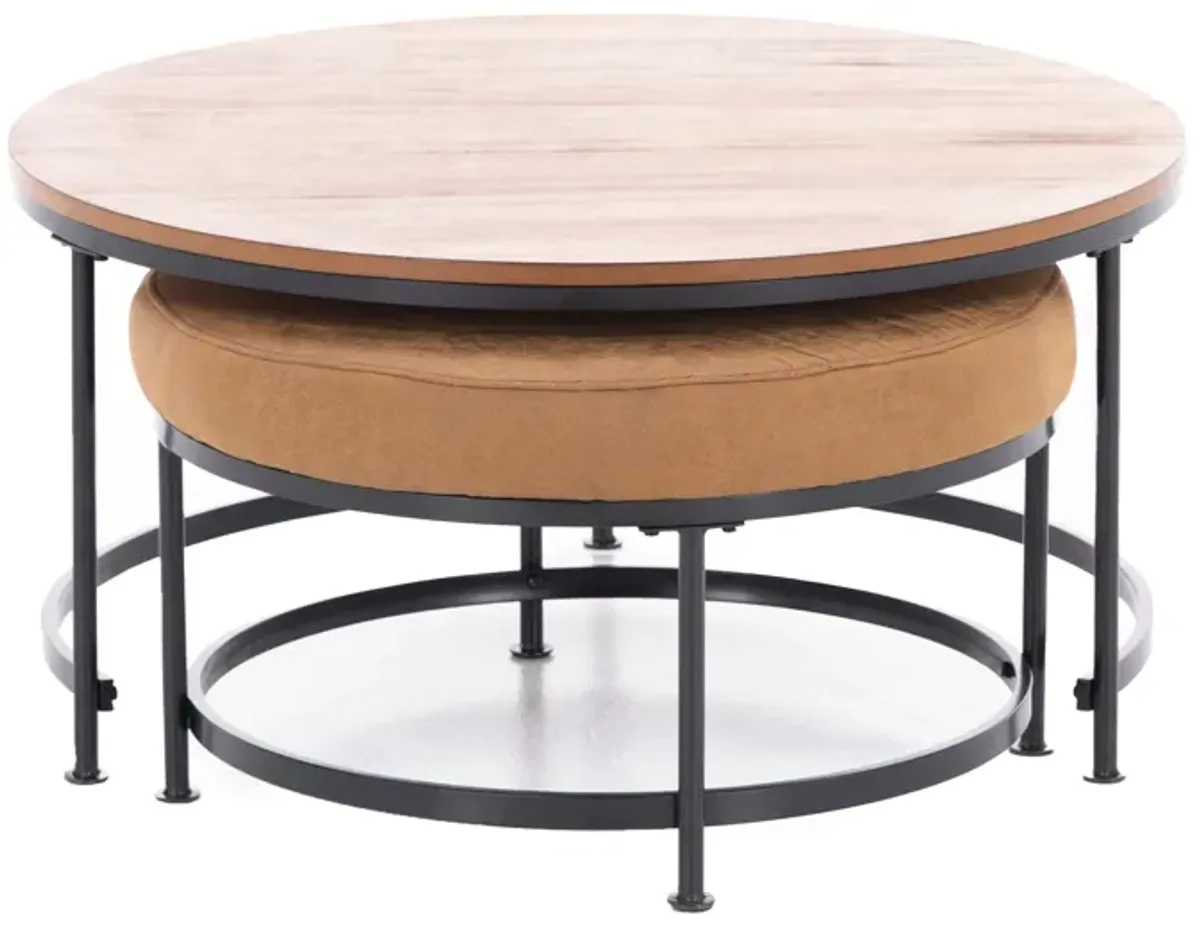 Caramel Nesting Cocktail Table