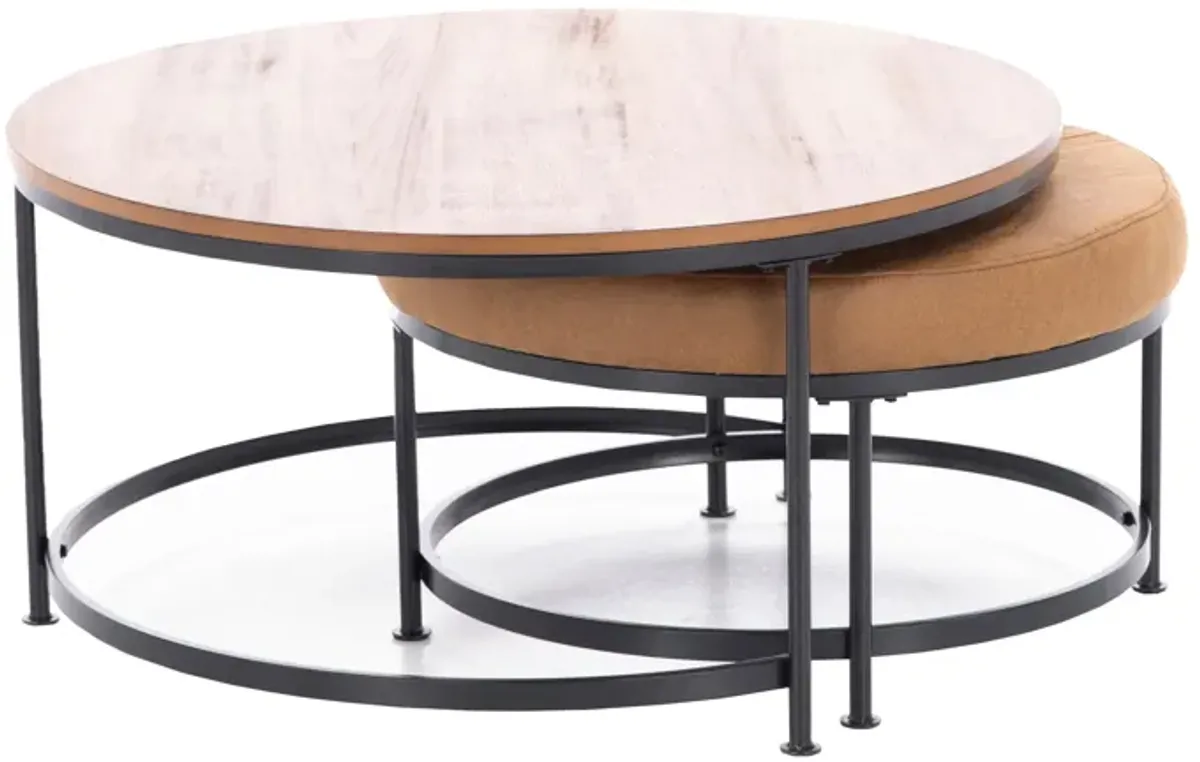 Caramel Nesting Cocktail Table