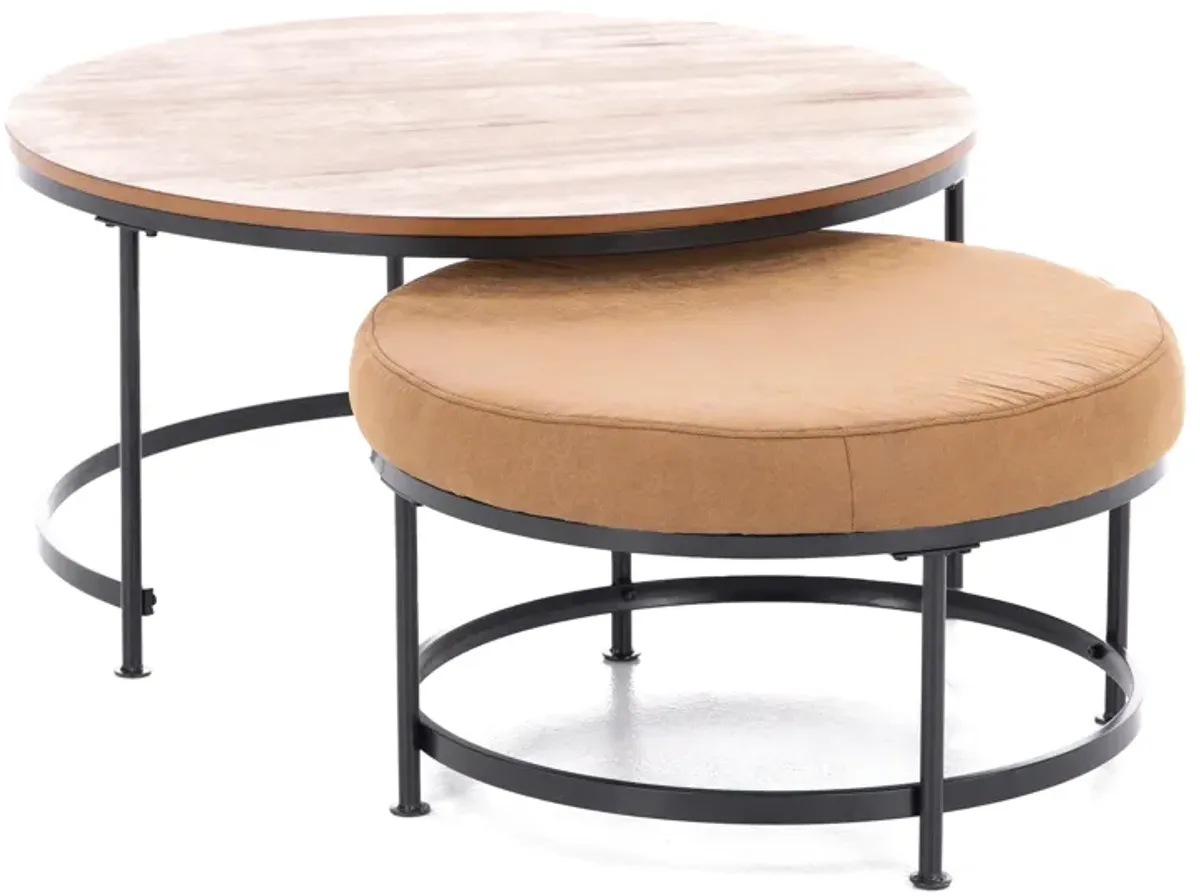 Caramel Nesting Cocktail Table