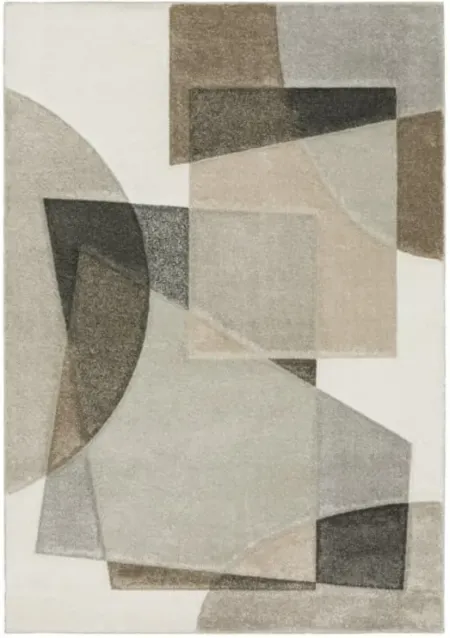 Cambria Abstract Area Rug 5'3"W x 7'6"L