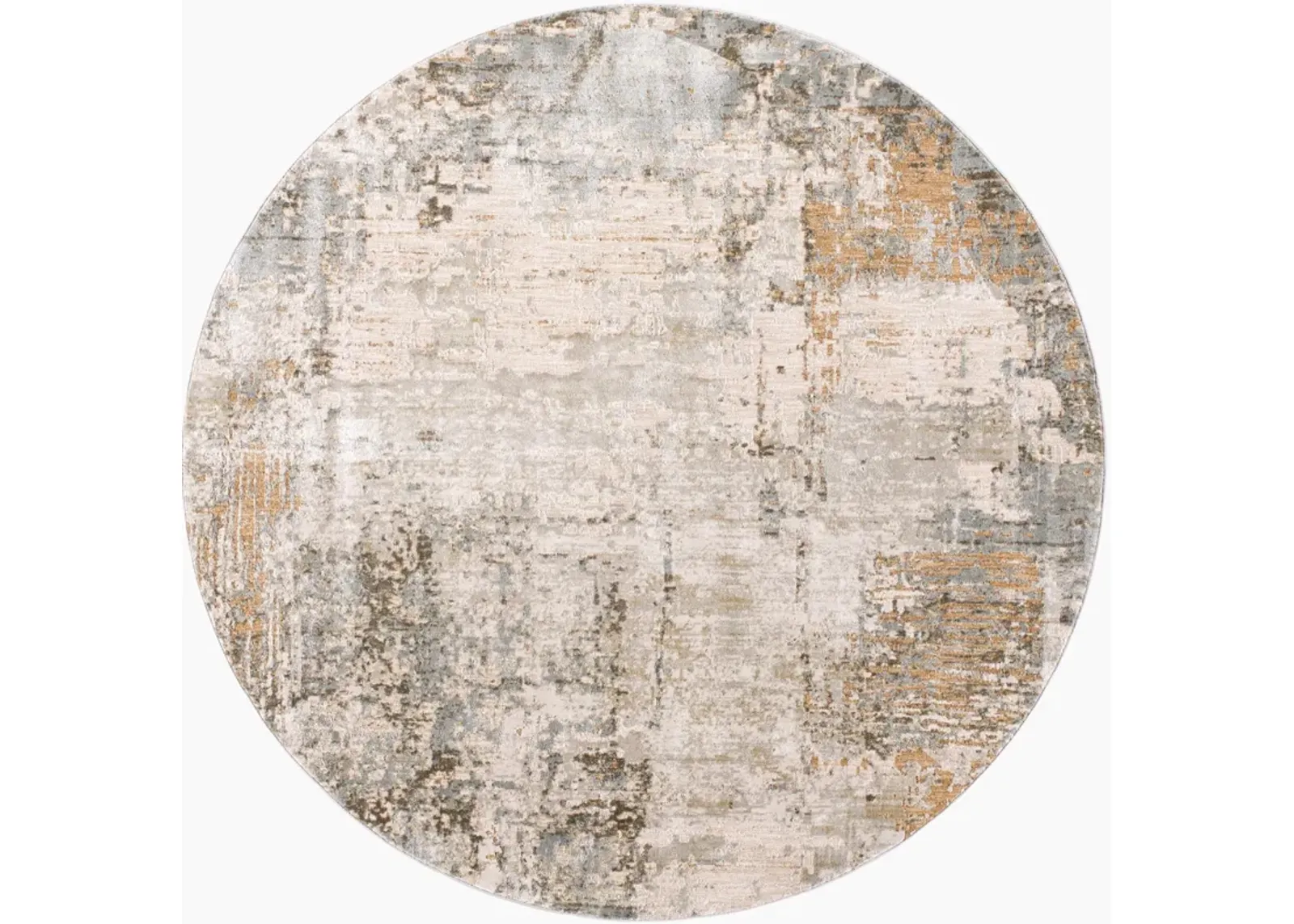 Brunswick Sage/Charcoal Abstract Area Rug 7'10" Round