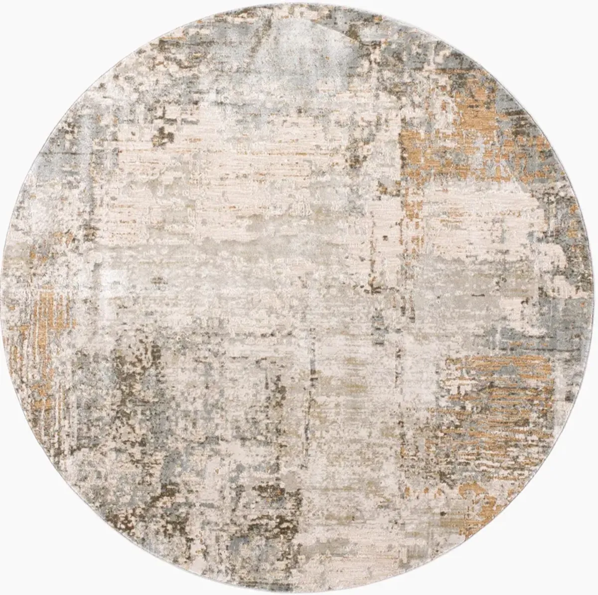 Brunswick Sage/Charcoal Abstract Area Rug 7'10" Round