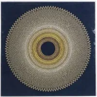 String Art On Blue Canvas with Acrylic Wall Art  36"W x 36"H