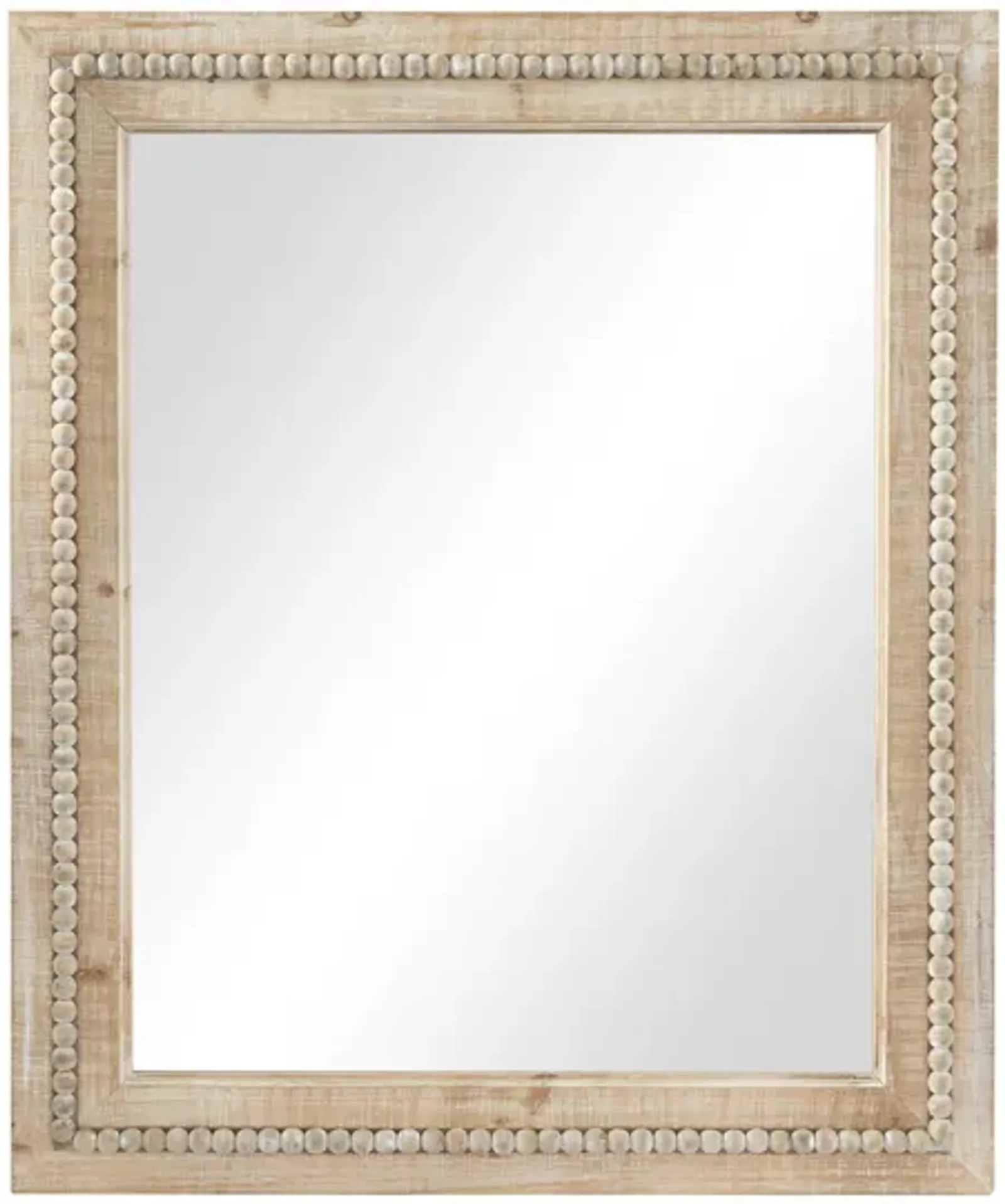 Natural Wood Wall Mirror 30"W x 36"H